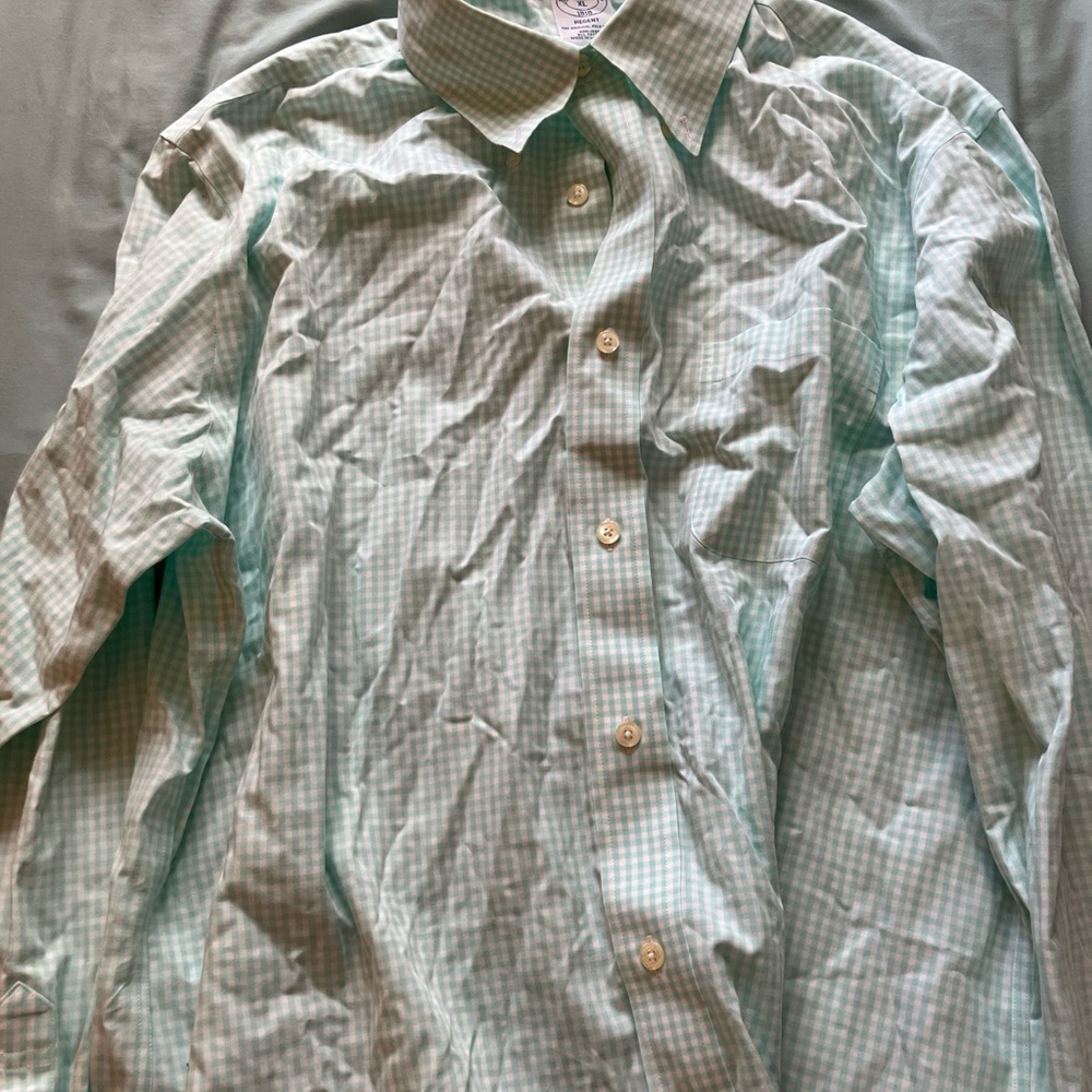 Brooks Brothers Green Casual Button Down Shirt